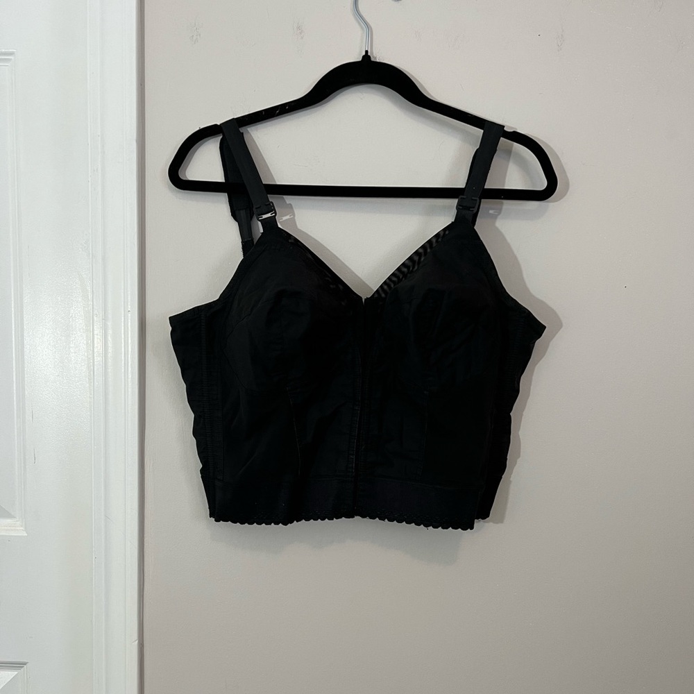Vintage Exquisite Black Bustier Top